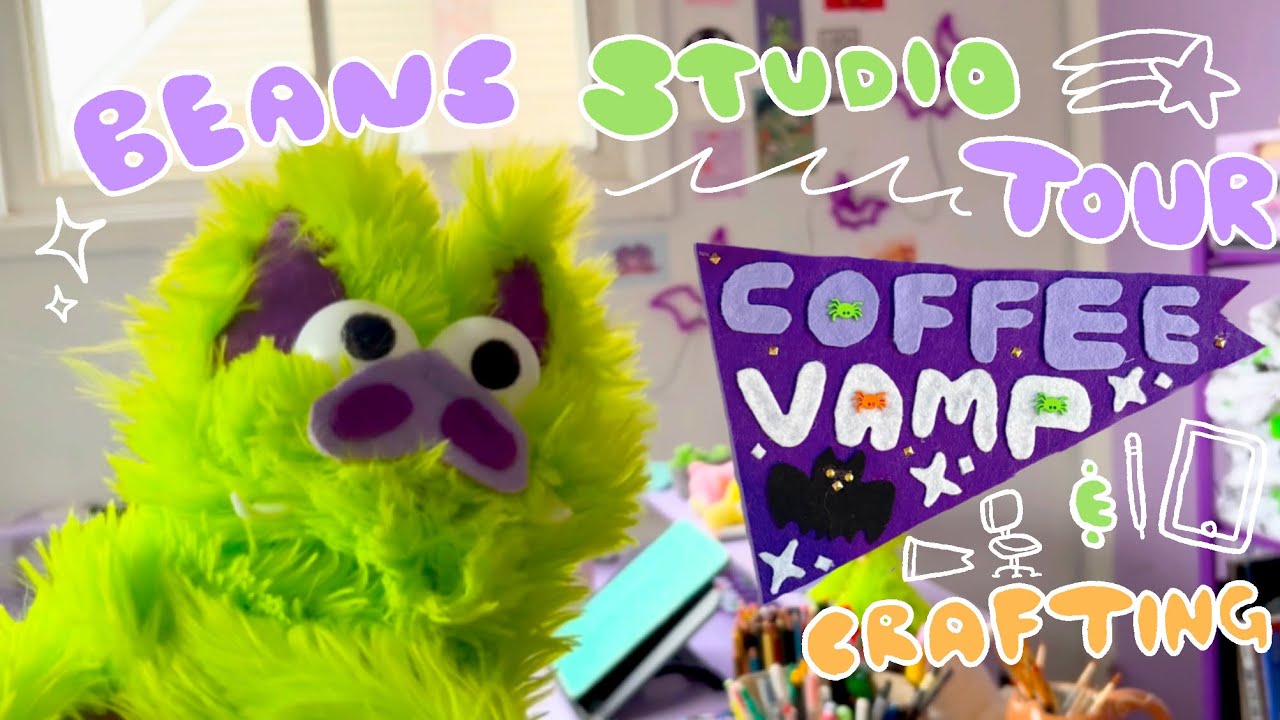 Freelance Artist Studio Tour ✦ Puppet Tour Guide   ✦ Felt Banner Crafting