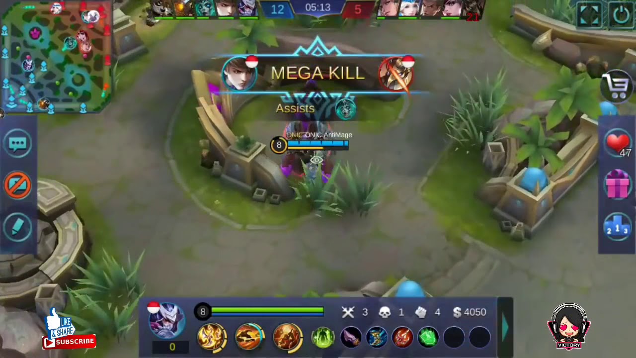 Top 1 Global Hayabusa Gameplay & Build By ONIC AntiMage - Mobile Legends