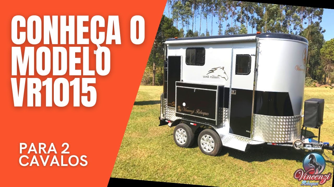 Reboque para Cavalos - Reboque modelo 1015 - Vincenzi Reboques