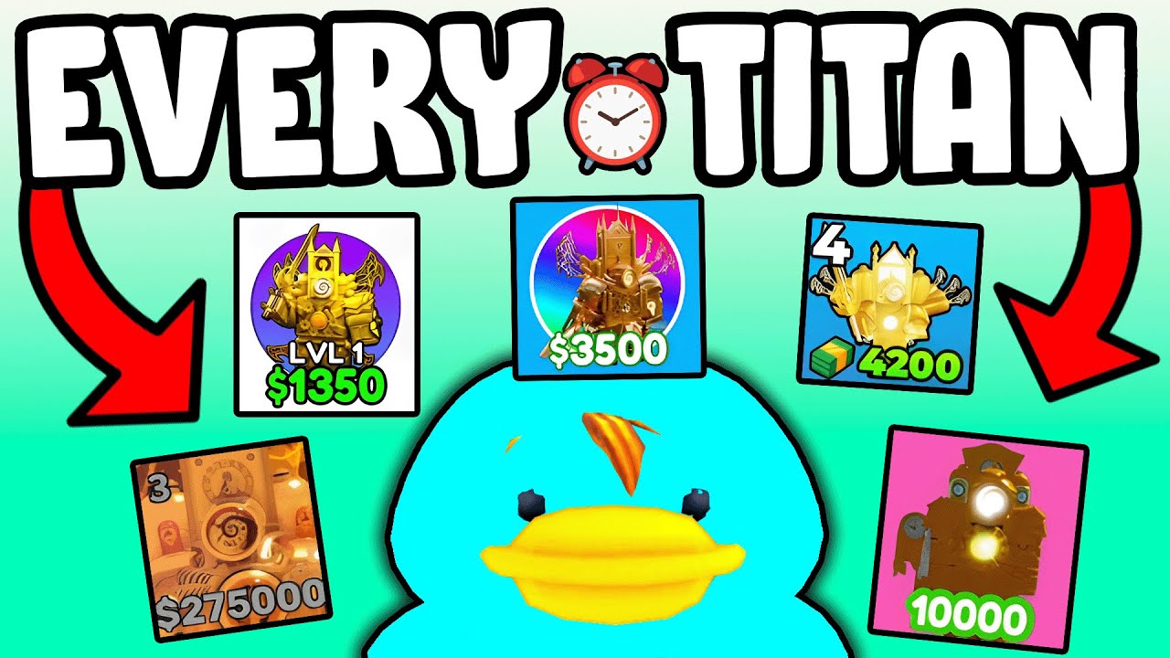 I Used EVERY UPGRADED TITAN CLOCKMAN in ROBLOX...