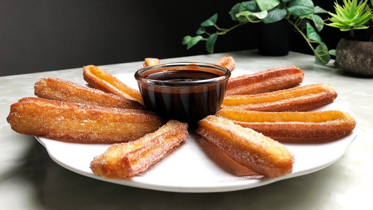 CHURROS DENGAN SOS COKLAT paling mudah & paling sedap