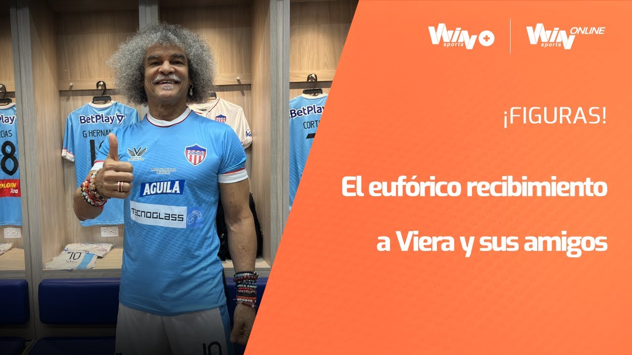 El eur&oacute;fico recibimiento de los hinchas de Junior para el equipo y los amigos de Sebasti&aacute;n Viera