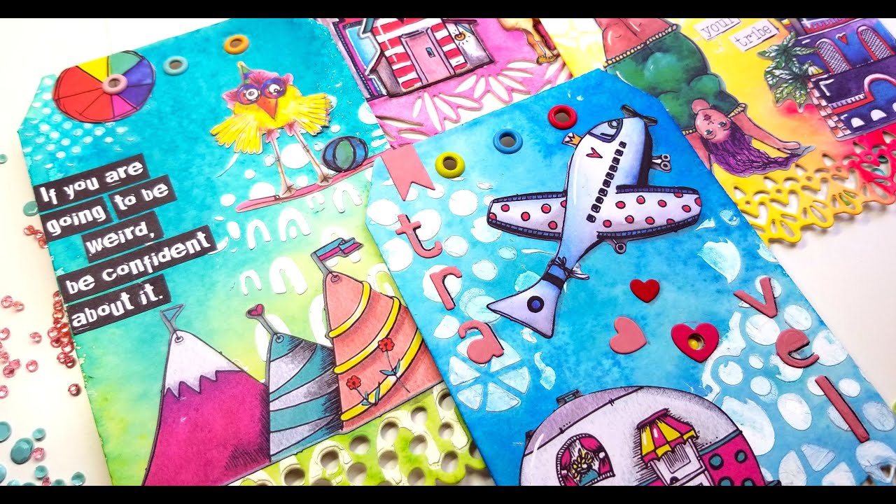 Fun Layered Tag Journal - Art By Marlene | Mix & Match - Tag Journal Kit