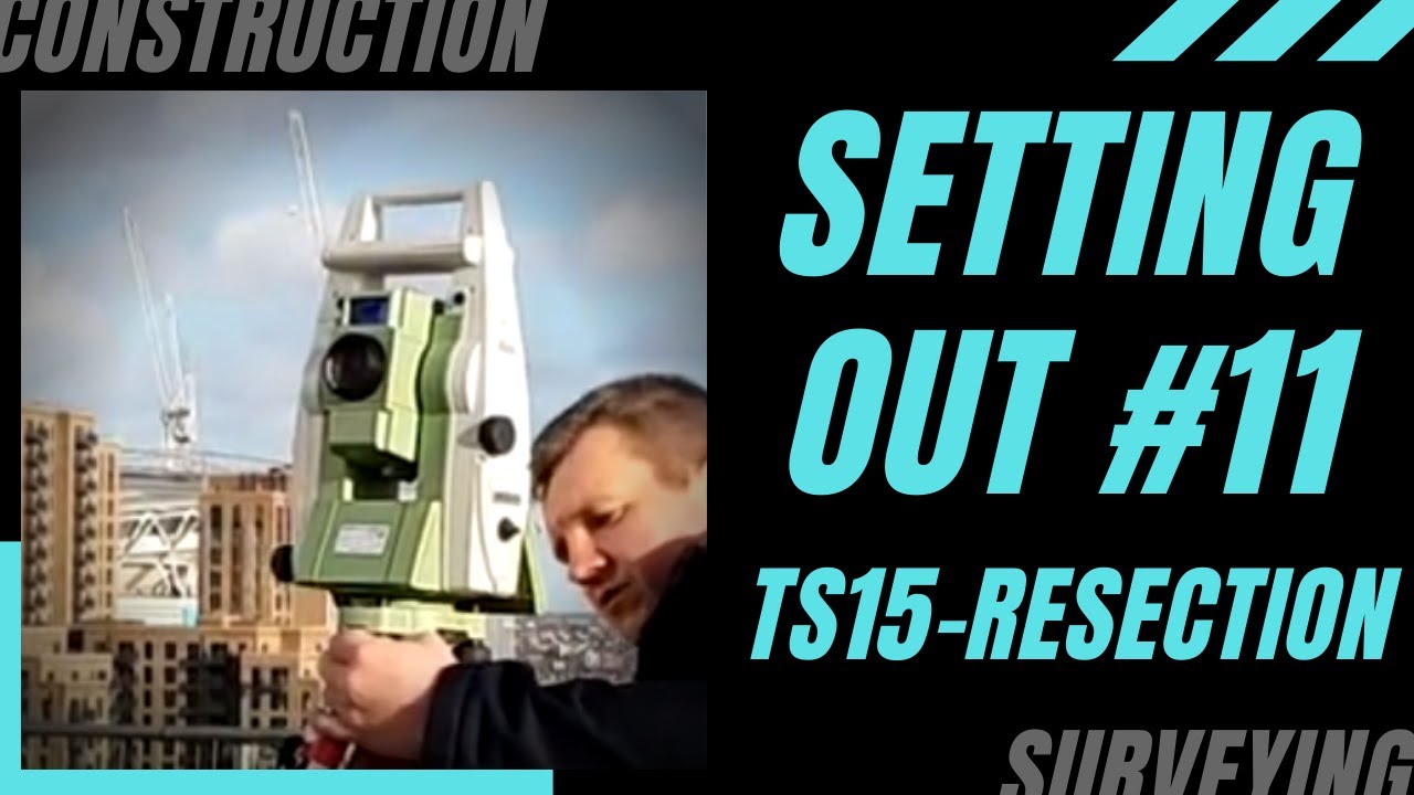 РАЗМЕТКА №11 - КАК НАСТРОИТЬ Leica TS15. Программа RESECTION с использованием роботизированного т...