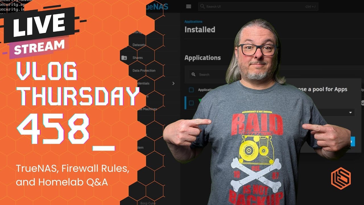 VLOG Thursday 458: TrueNAS, Firewall Rules , Homelab Q&A