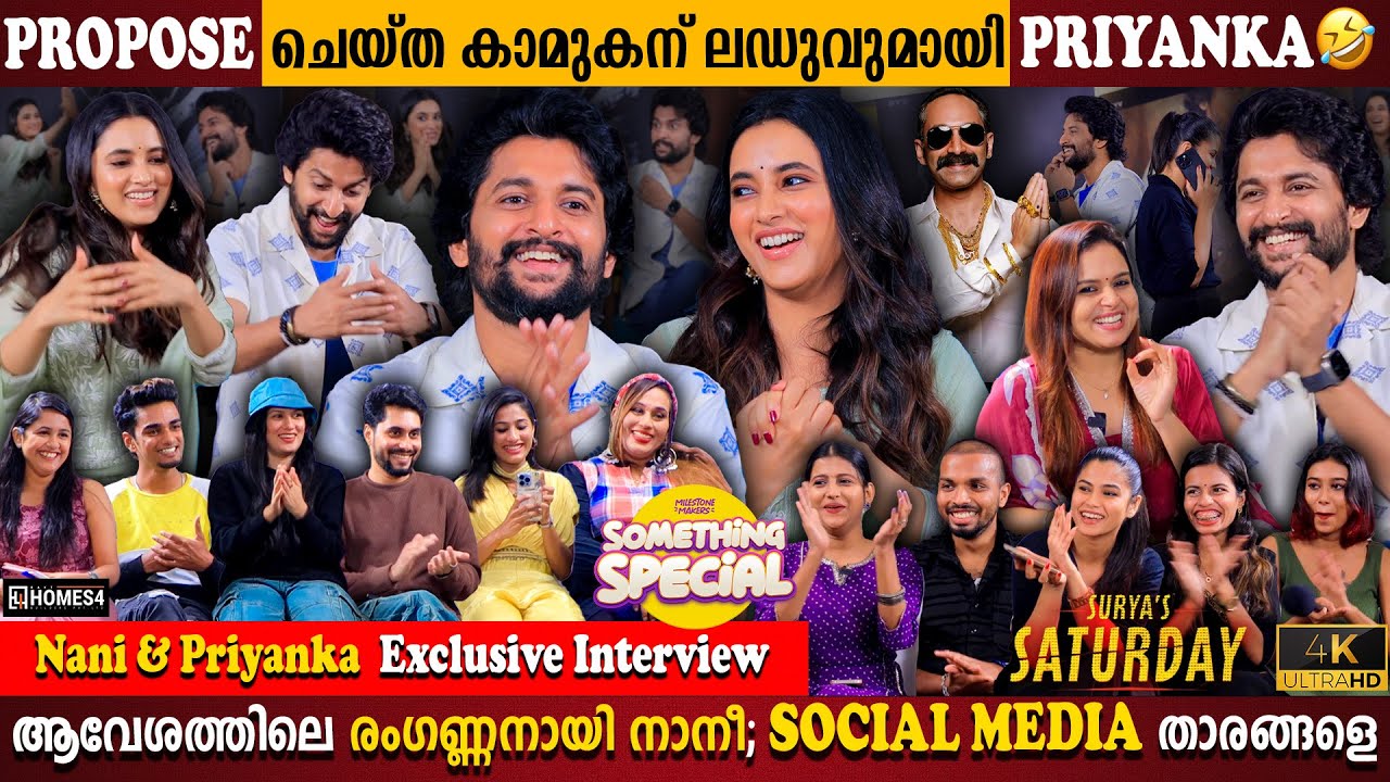 Nani & Priyanka Mohan Exclusive Interview | Live Love Proposal | Influencers | Milestone Makers