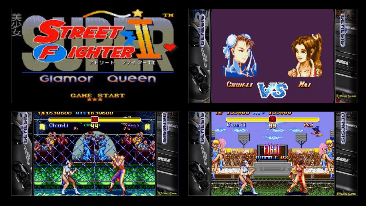 🎮 SUPER STREET FIGHTER II:  GLAMOR QUEEN - 💥CHUN LI💥 - ( HACK /  MEGA DRIVE  /  2024 )