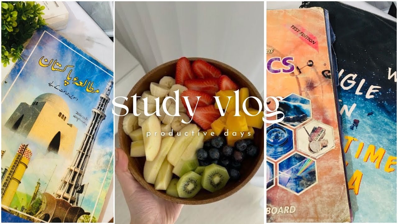 A Productive Weekend Study Vlog📚✨ |Pakistani student🇵🇰🌸