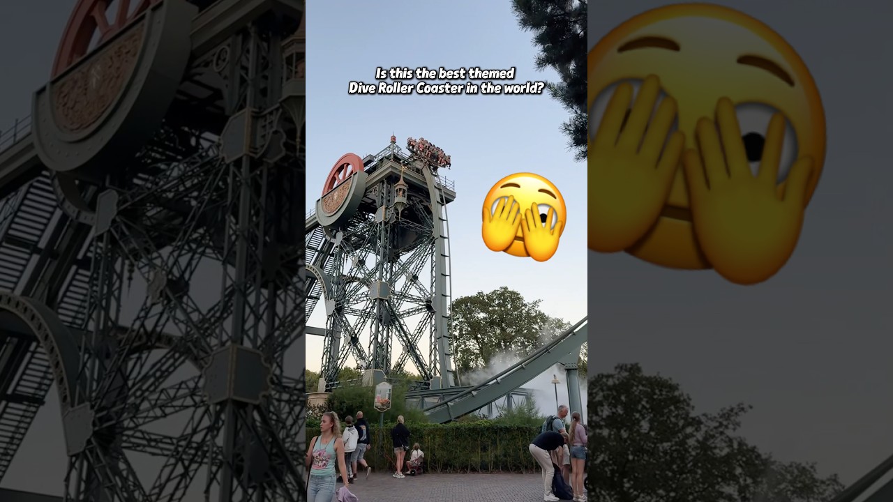 Is This the BEST Themed Dive Coaster in the World? 🎢 | Baron 1898 at Efteling