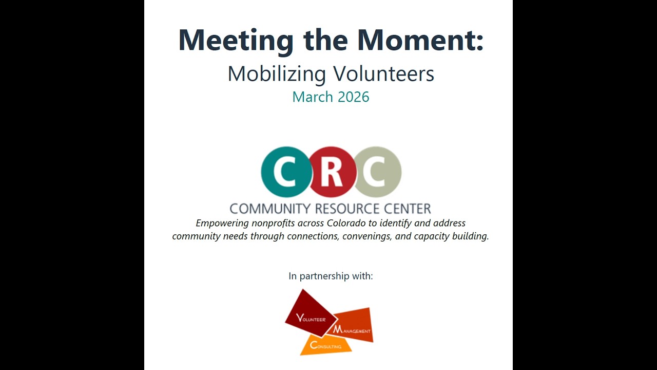 Mobilizing Volunteers to Meet the Moment