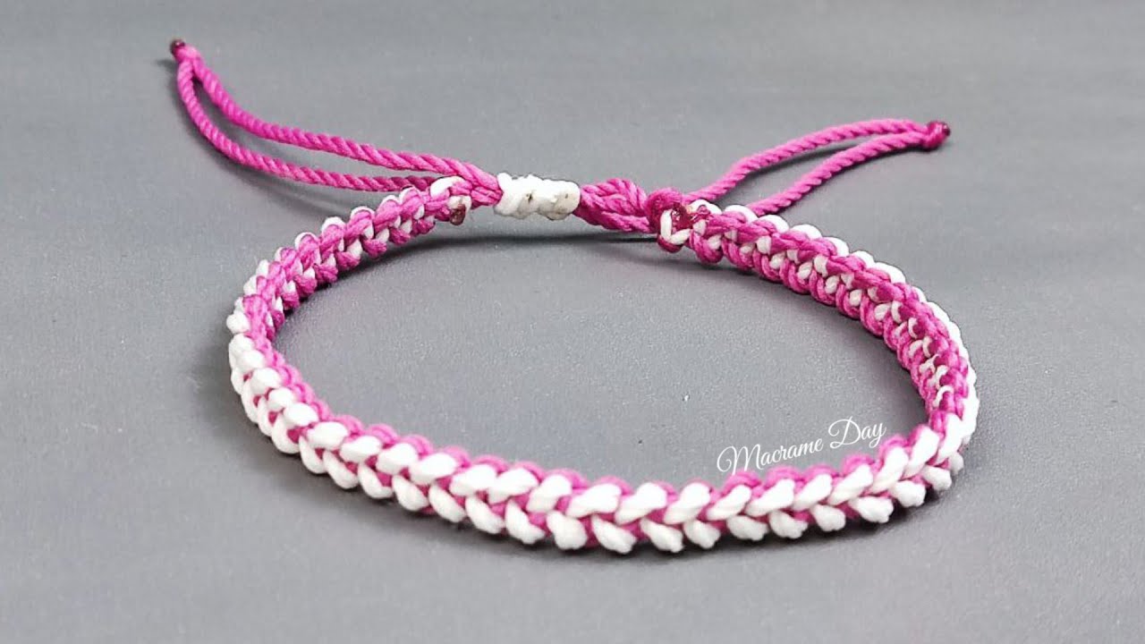 Gelang Persahabatan dari Benang Rajut | Tutorial Gelang Macrame