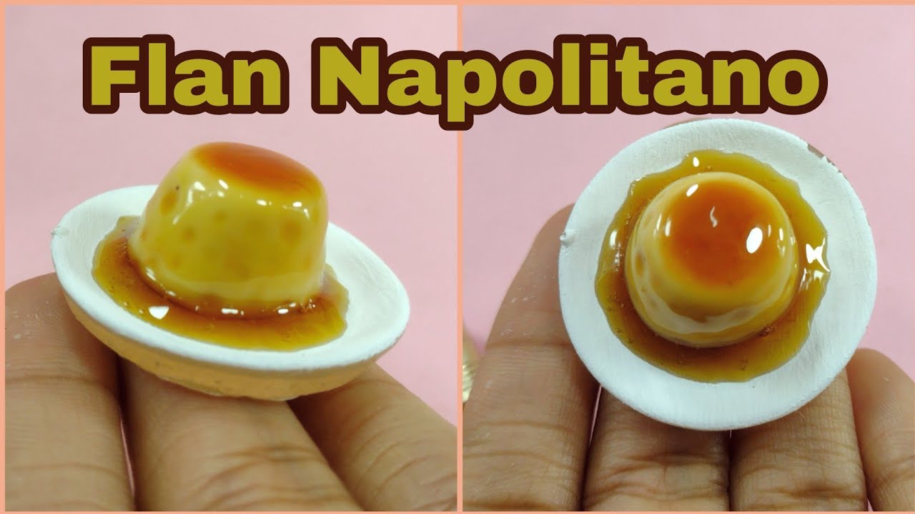 Flan Napolitano, porcelana fría y resina 🍮🍮🍮🍮