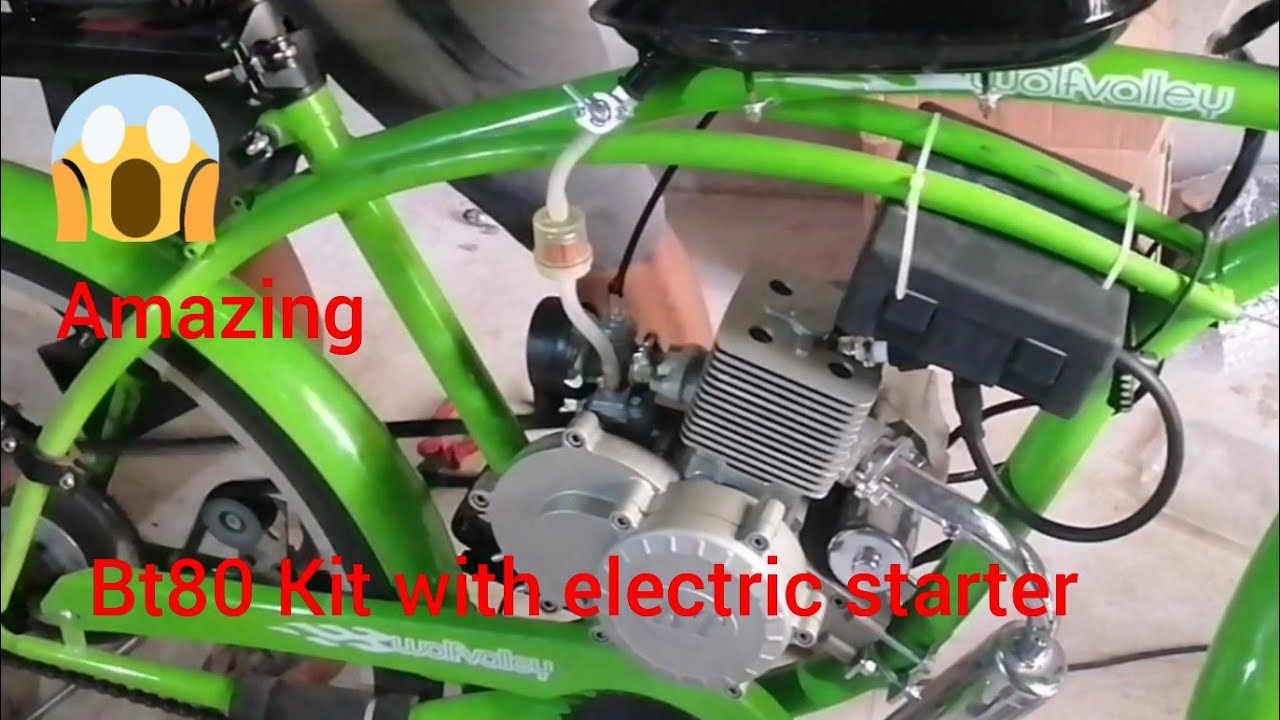 Build A Motorcycle With Old Bicycle Electric Started