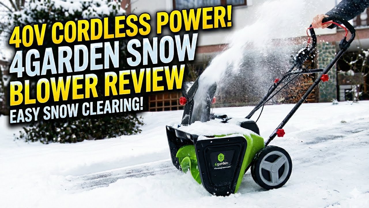 NO GAS, NO CORDS! 4garden 40V Cordless Snow Blower Review (AOS5022)