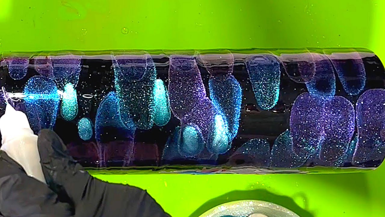 Chameleon Mica-Hol Galaxy Swirl Tumbler, by Request