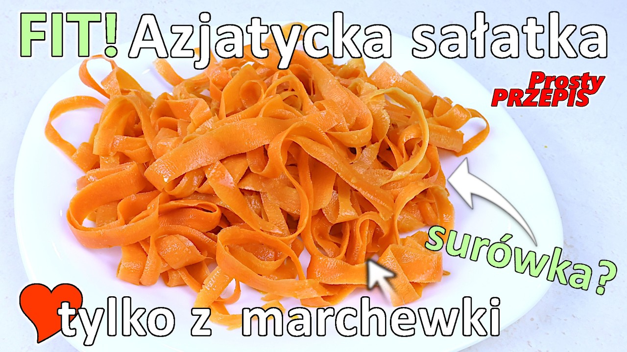 Fenomenalna azjatycka SAŁATKA z marchewki🥕 - FIT dodatek do obiadu lub wegańskie danie🥗