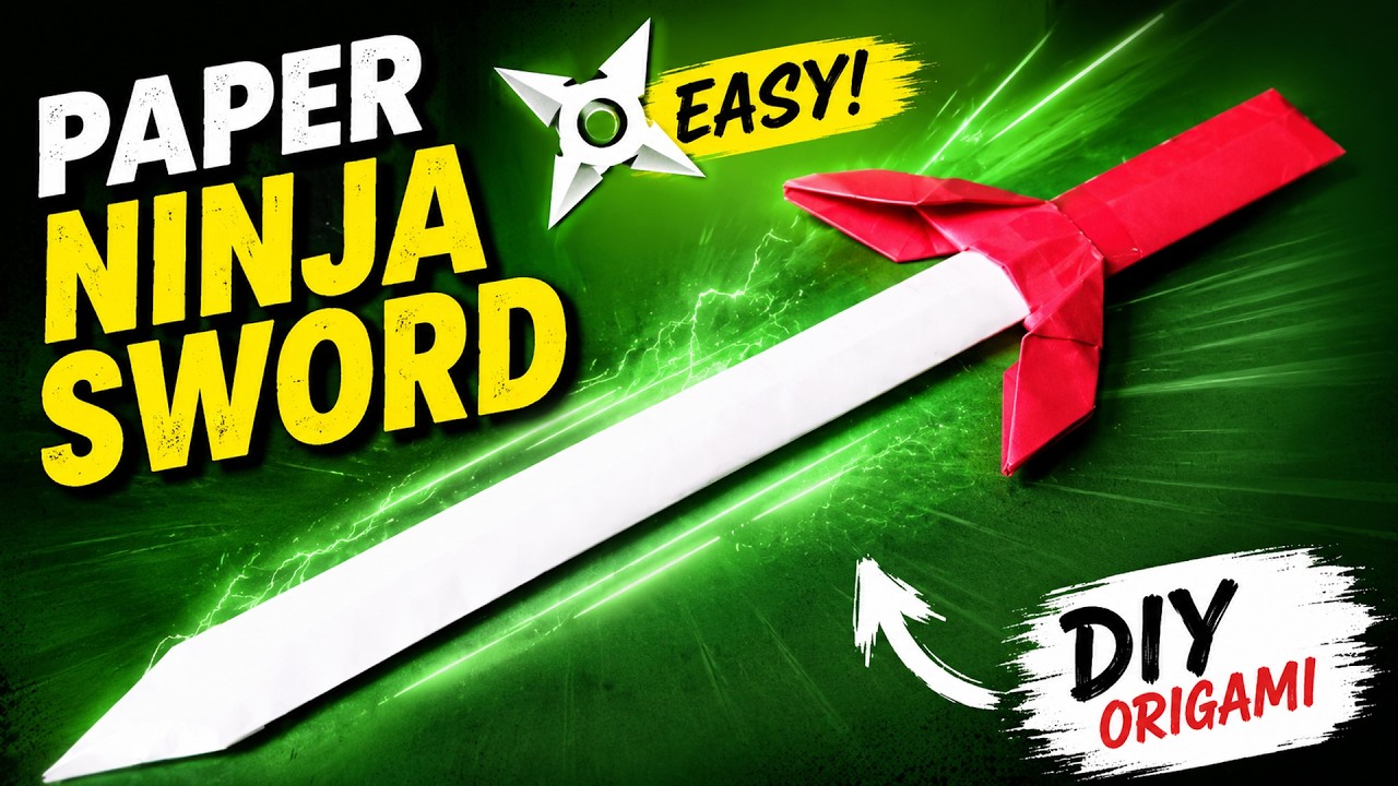 How to make a Paper Sword | Ninja Sword Tutorial