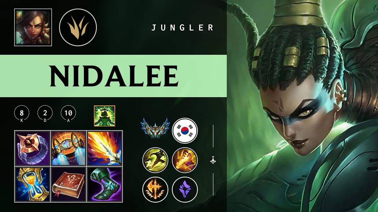 Nidalee Jungle vs Jarvan IV - KR Challenger Patch 26.04