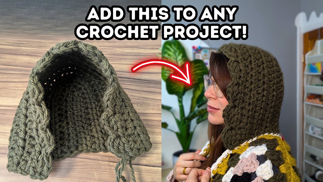 One Crochet Hoodie, Endless Projects 🧶 Hooded Scarves, Jumpers & More, Chunky Crochet Hoodie