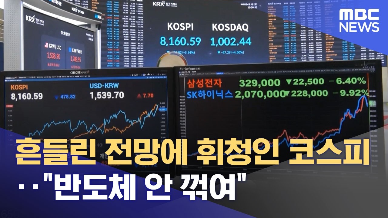 흔들린 전망에 휘청인 코스피‥