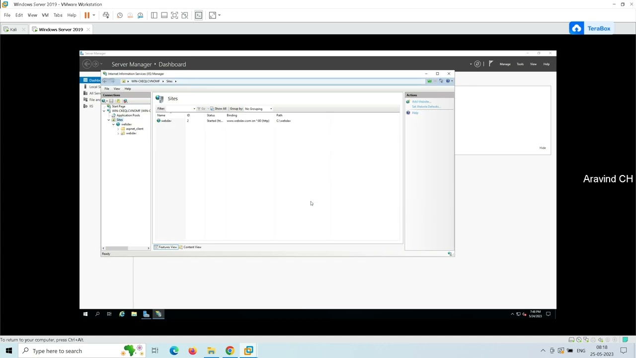 how to configure webdav in IIS Server