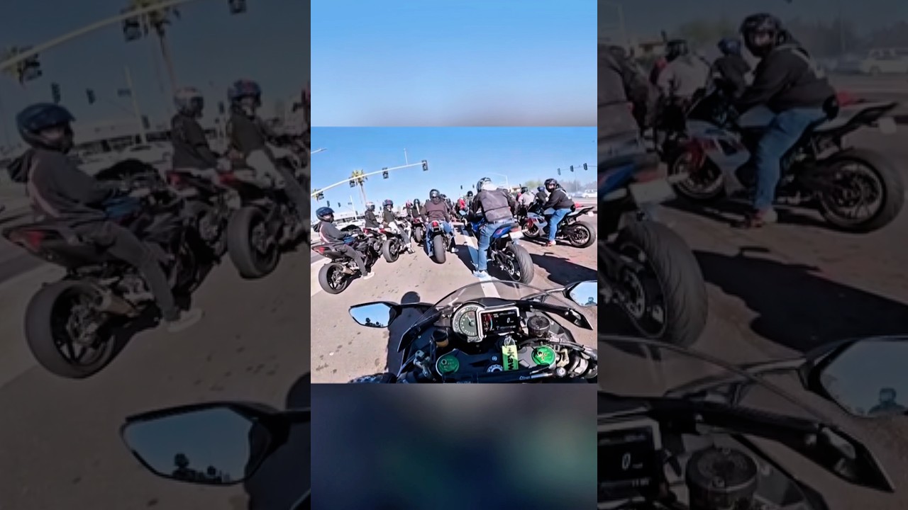 Kawasaki Ninja H2 Rev Reaction🤯Credit@_james_boothroyd_