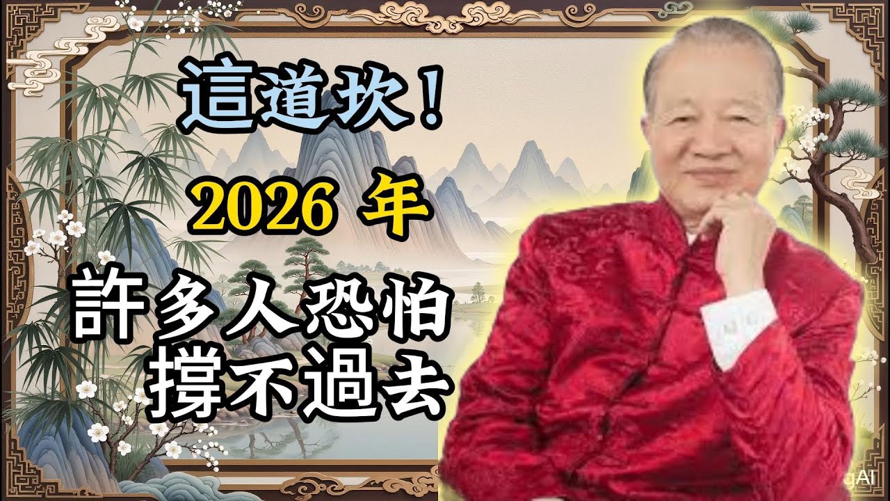 曾仕强：2026 是道難關！為何許多人跨不過去？#財運#貴#晚年運勢