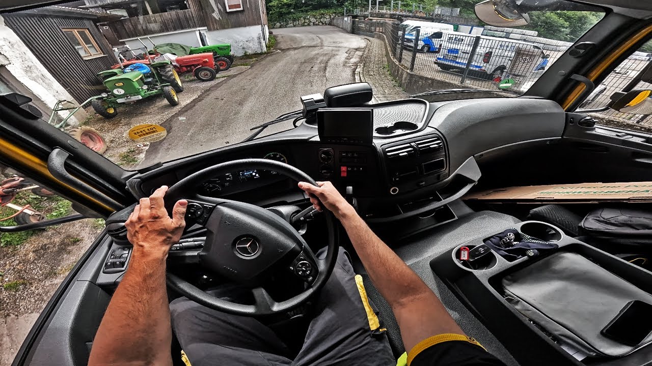 Mercedes Atego im Einsatz  LKW Fahrt durch Stadt & Autobahn in Deutschland  Fahrerblick 4K #63