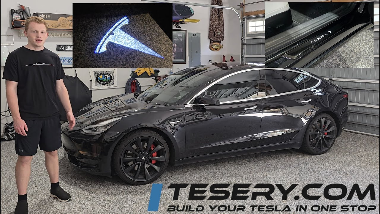 Tesery Tesla Model 3/Y Puddle Lights and Illuminated Door Sill Review