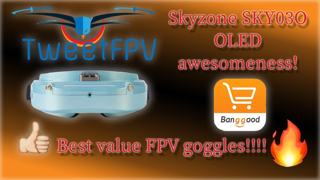 Skyzone Sky03O OLED FPV goggles 👍🔥😍 #banggood_13th_anniversary
