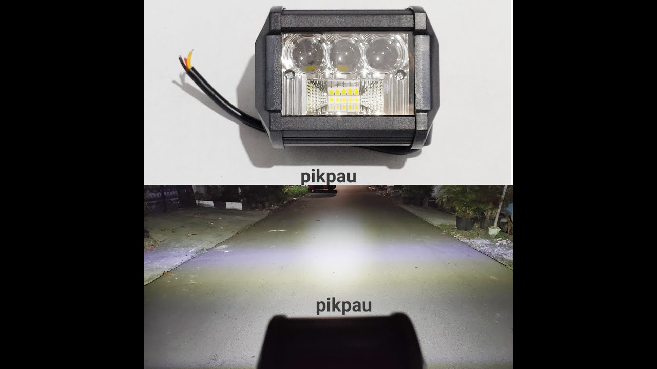NEW Lampu Tembak Sorot CWL LED 8 Mata Putih Cahaya 5x3 Menyebar + Fokus Waterproof