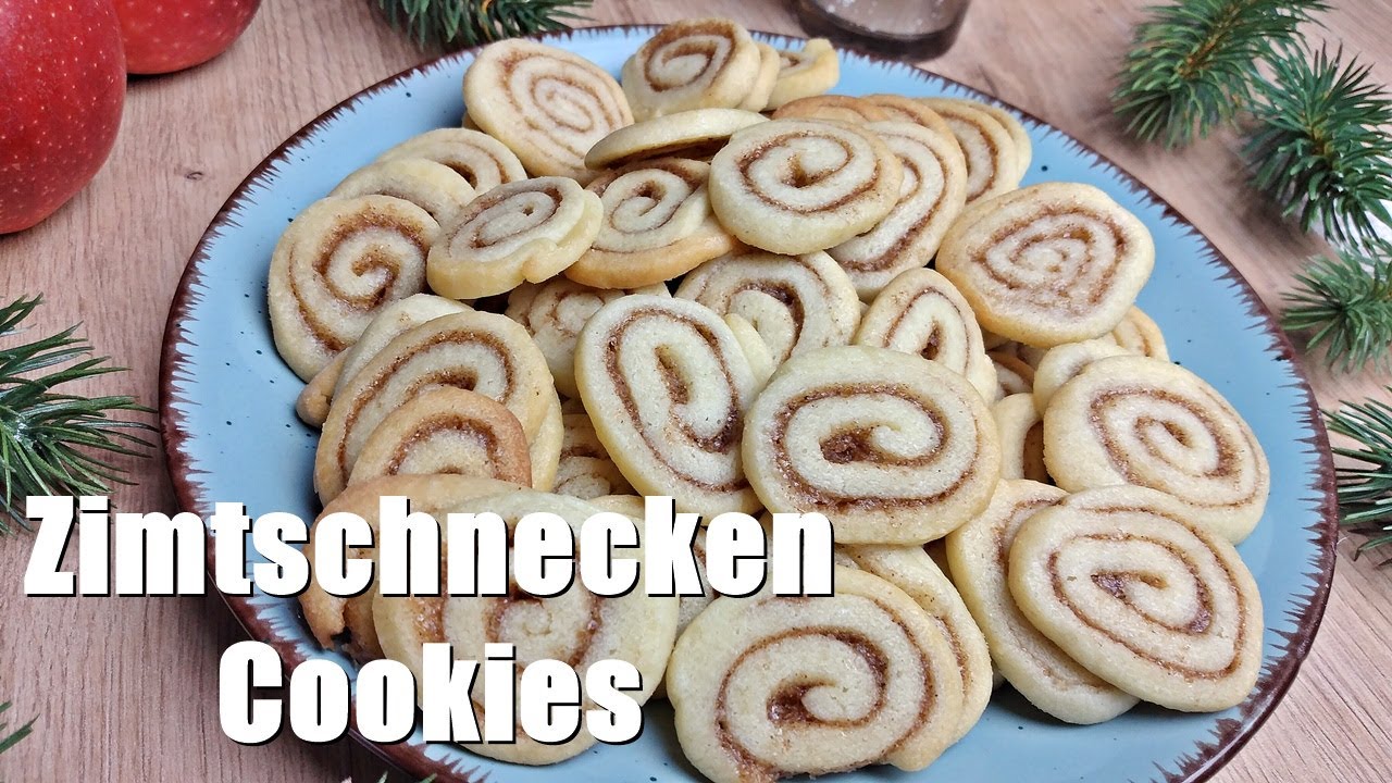 Rezept: Zimtschnecken Cookies / Swirl Cookies / Kekse mit Zimt und Zucker / ganz einfach lecker