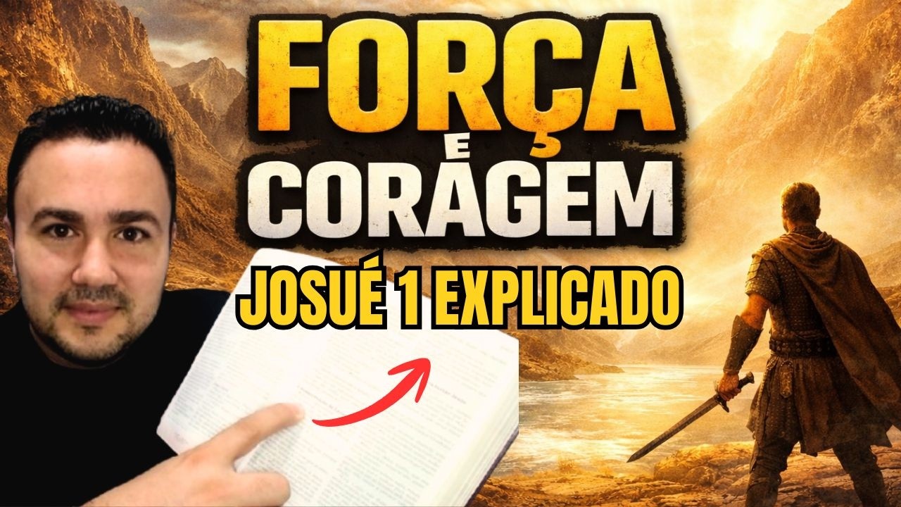 SEJA FORTE E CORAJOSO: 3 Lições Poderosas em Josué 1:1-9 | Aprenda Pregar