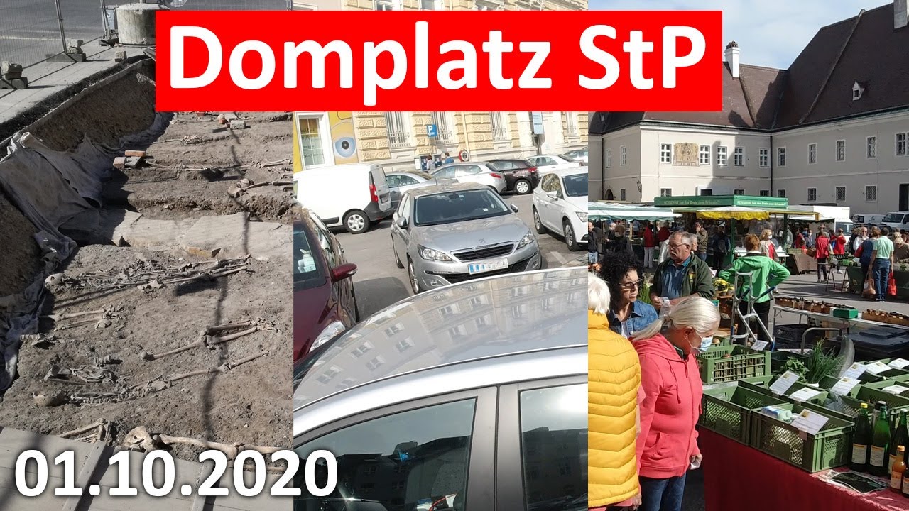 Domplatz St. Pölten - Zustand vor der geplanten Umgestaltung