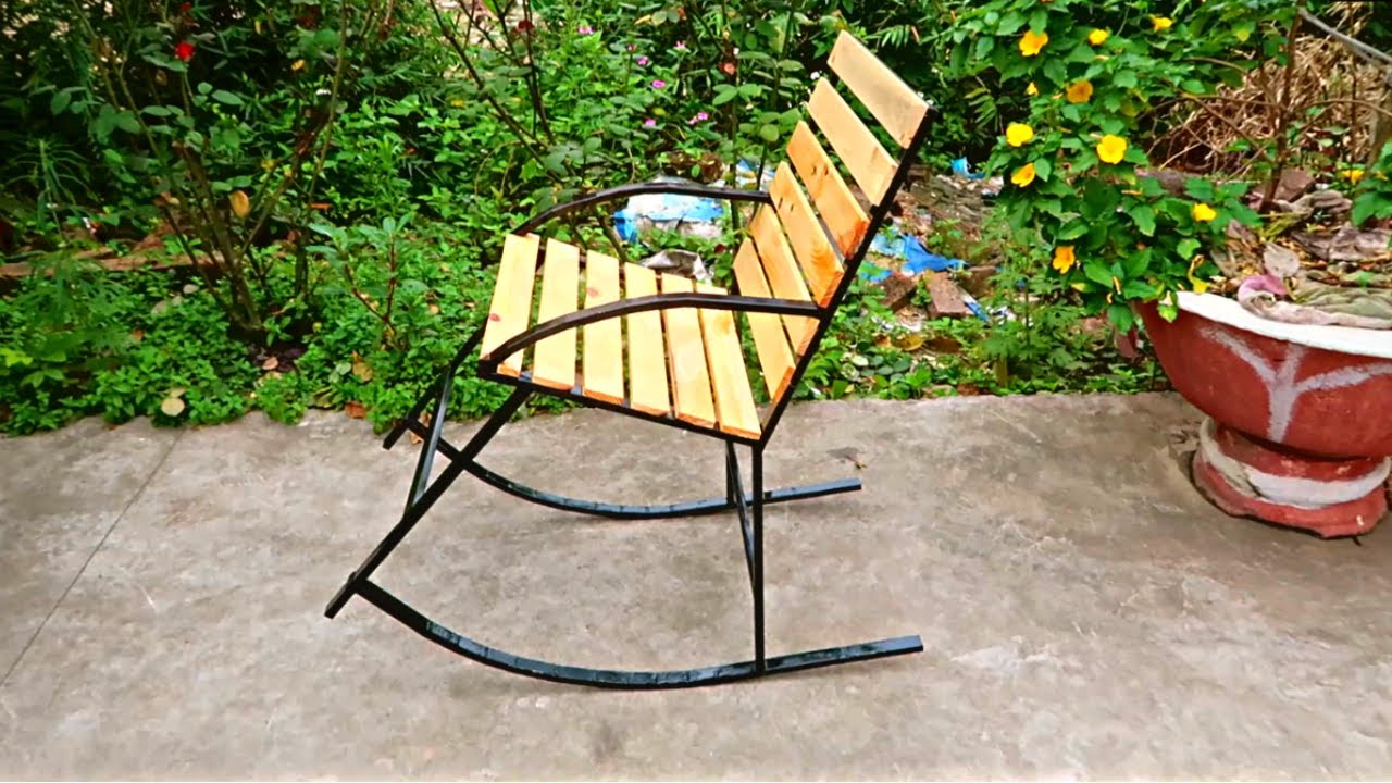 How I Make My Own Simple But Beautiful Box Iron Rocking Chair !