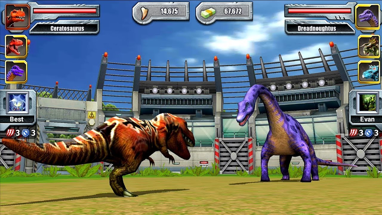 Jurassic Park Builder JURASSIC Tournament Android Gameplay Max Level Ceratosaurus