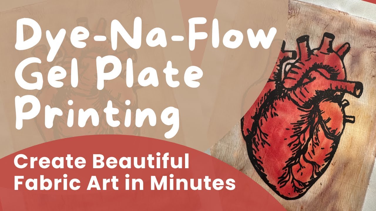 Dye-Na-Flow Gel Plate Printing | Create Beautiful Fabric Art in Minutes