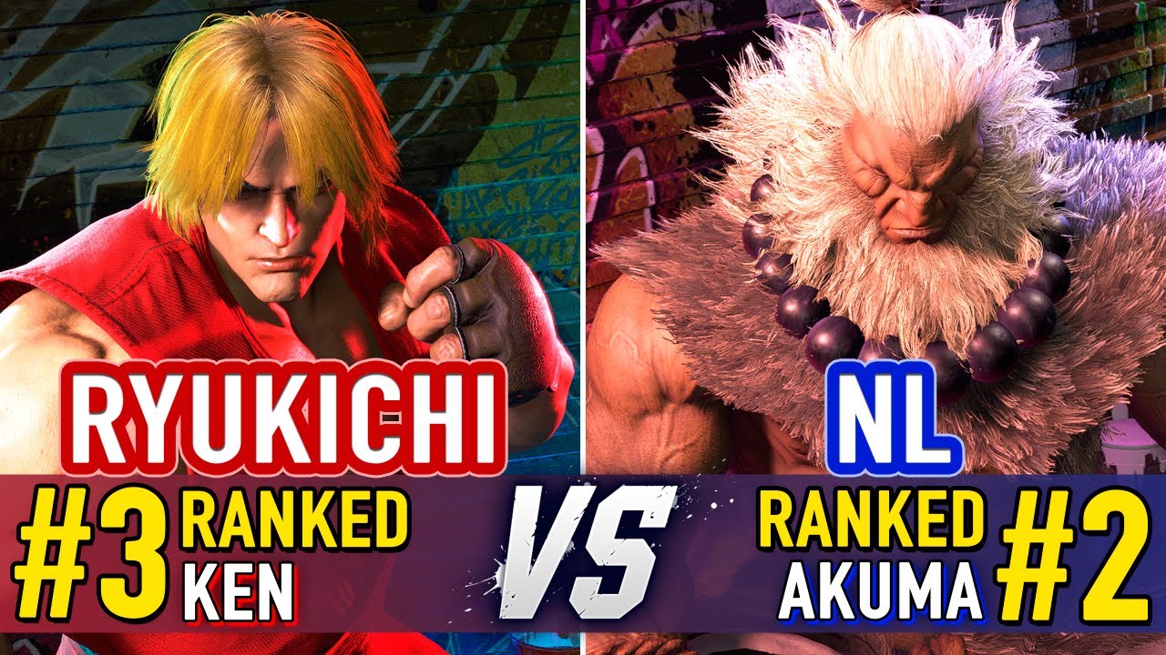 SF6 🤜 Ryukichi (#3 Ranked Ken) vs NL (#2 Ranked Akuma) 🤛 Street Fighter 6 High Level Gameplay