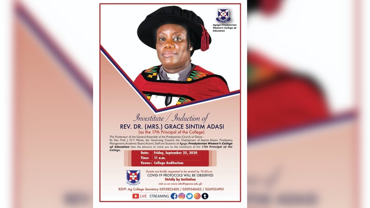 Investiture / Induction of Rev. Dr. G. S. Adasi as Principal of APWCE