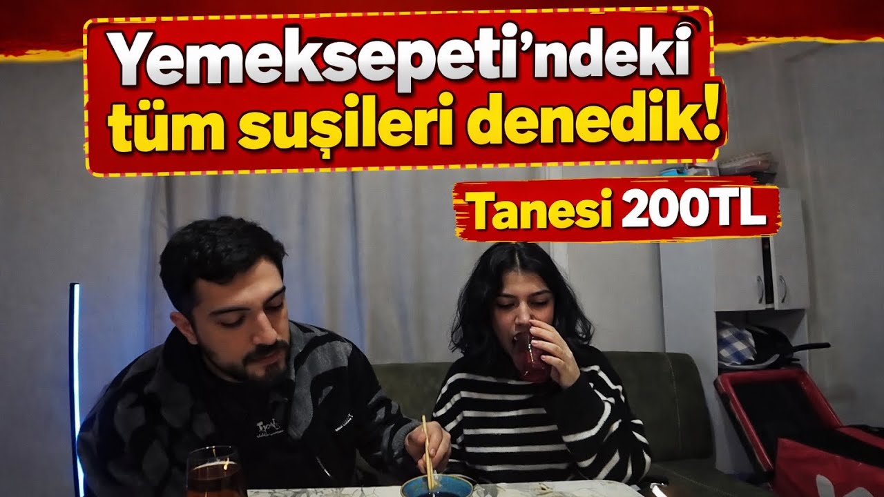 Yemeksepeti’ndeki tüm suşileri yedik ! | En iyisi hangisi ?