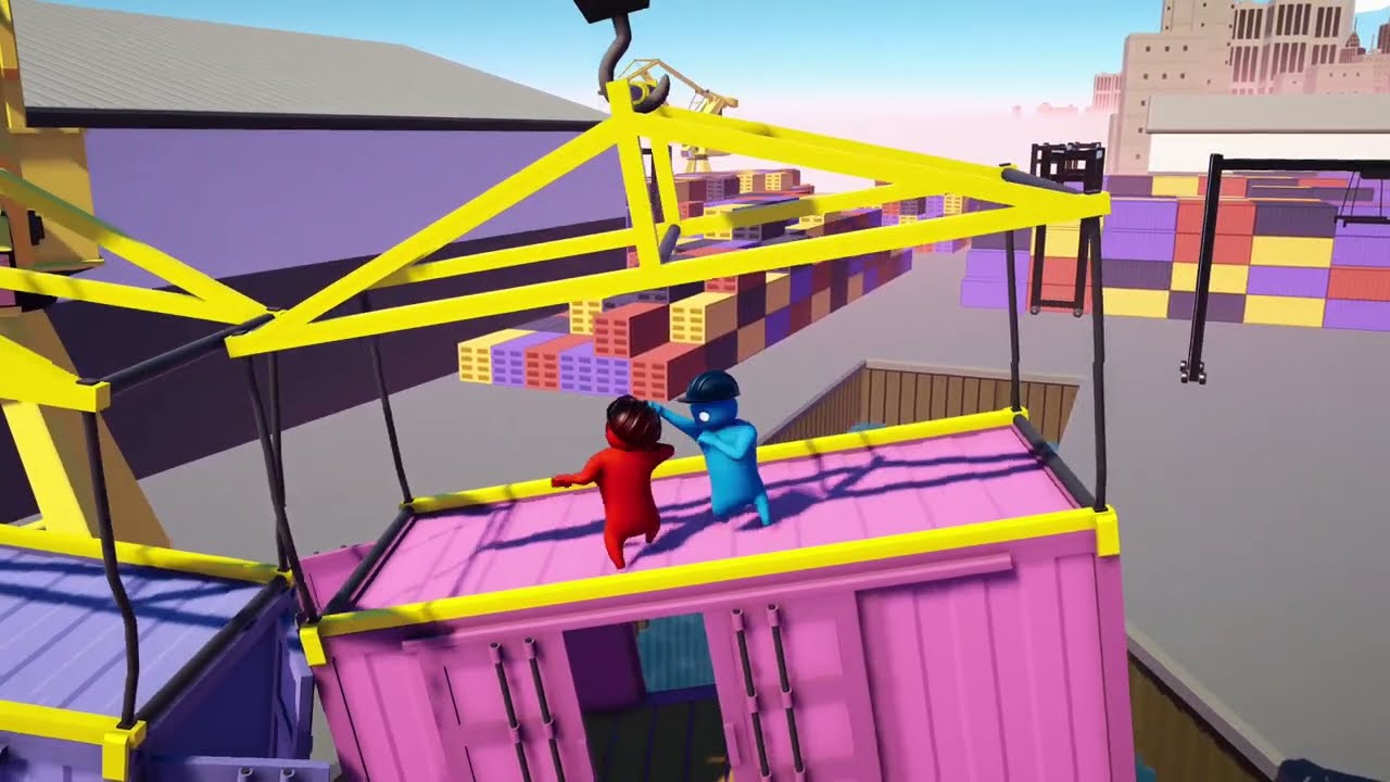 Gang Beasts - Xbox gameplay, two local players gang mode