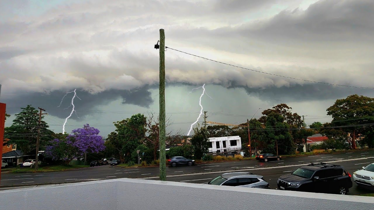 Severe Hailstorm & Lightning Insanity! - Powerful Shelf Cloud ⛈️ | 3/11/25 - Sydney Australia 🇦🇺