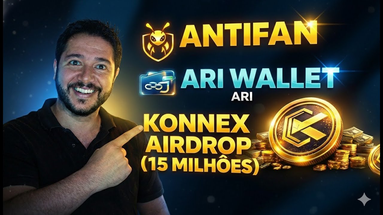 SAIU! Novo Airdrop de $15 Milhões (Konnex) + Alerta Ant.fun e Arichain