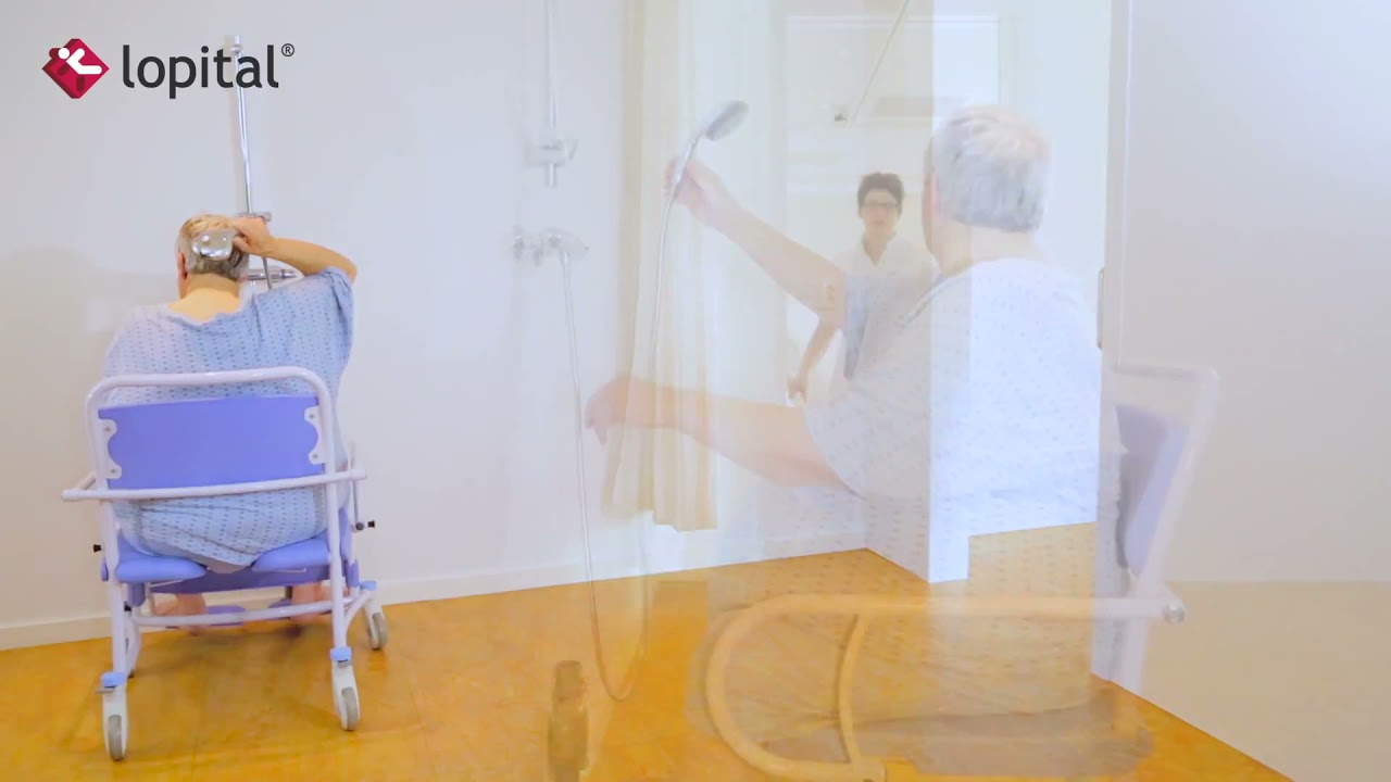 Lopital Tango XXL ShowerToilet chair suitable for obese XXL Ch Commode