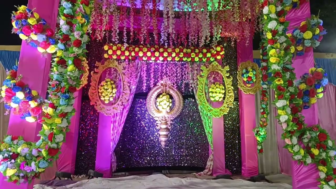 Best Tilak Mandap Decoration Stage Wedding Flower Decoration Ideas 2023