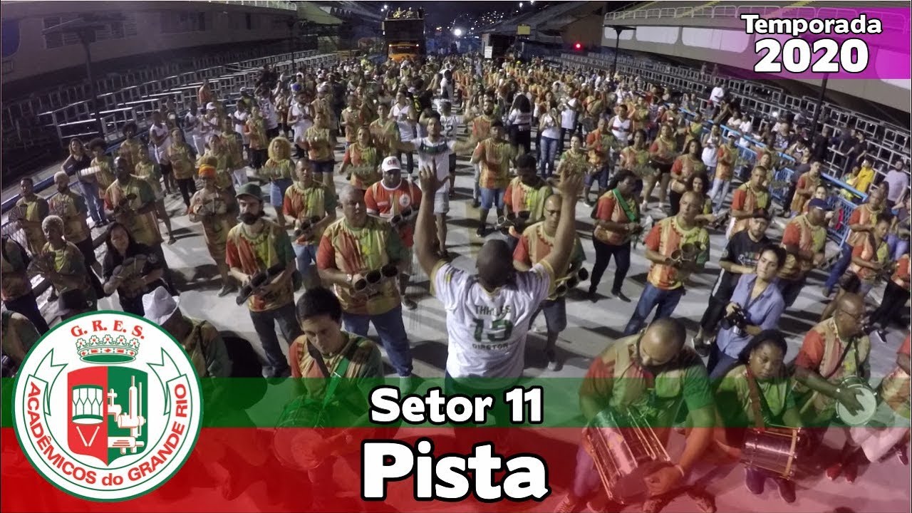 Grande Rio 2020 - Pista - Ensaio de bateria no setor 11 - #S1120