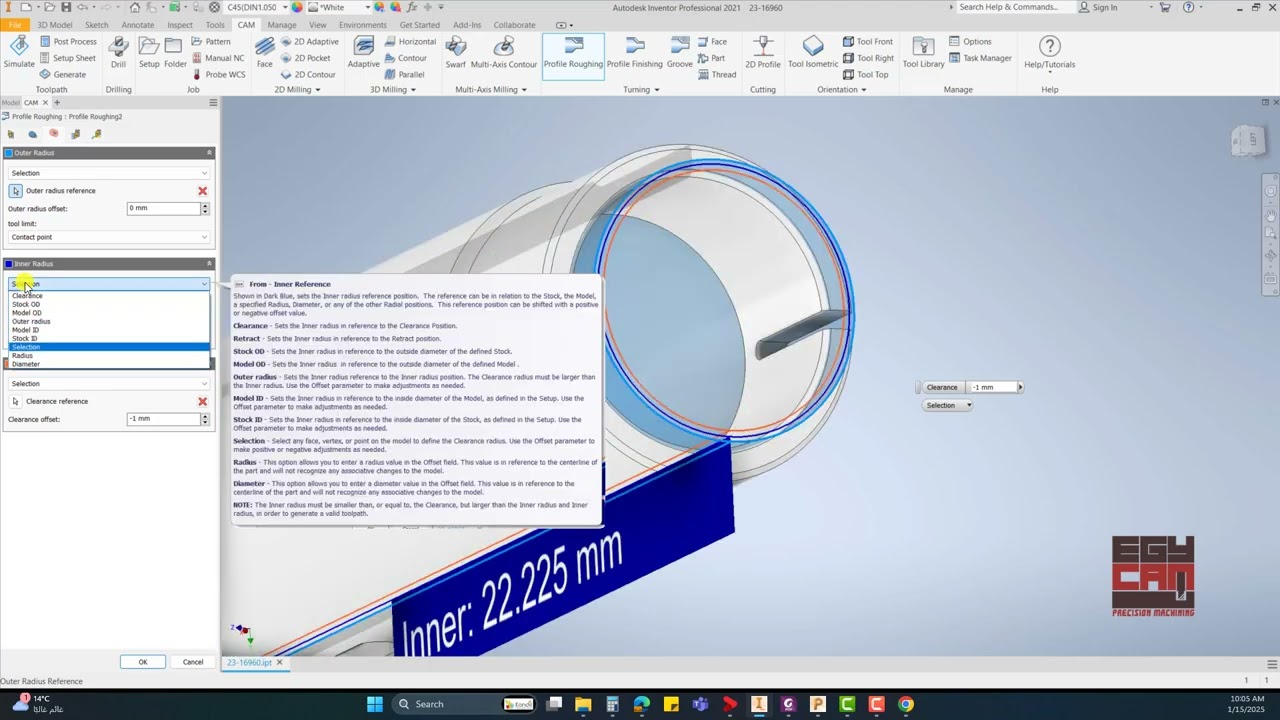 InventorCAM-Fusion360 examples- 23_16960   امثلة على الانفينتور كام