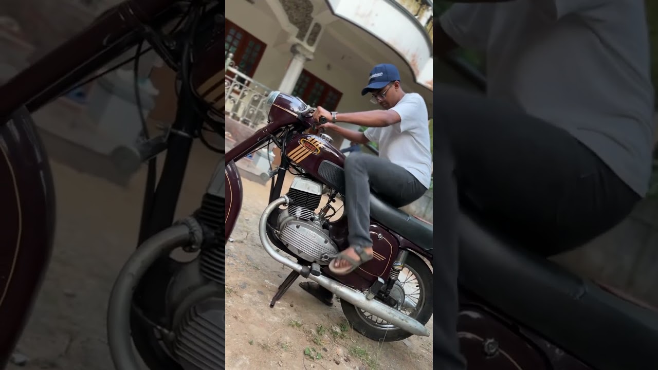 YEZDI starting sound ASMR @rolexvlogs_ #twostroke #yezdi #jawa