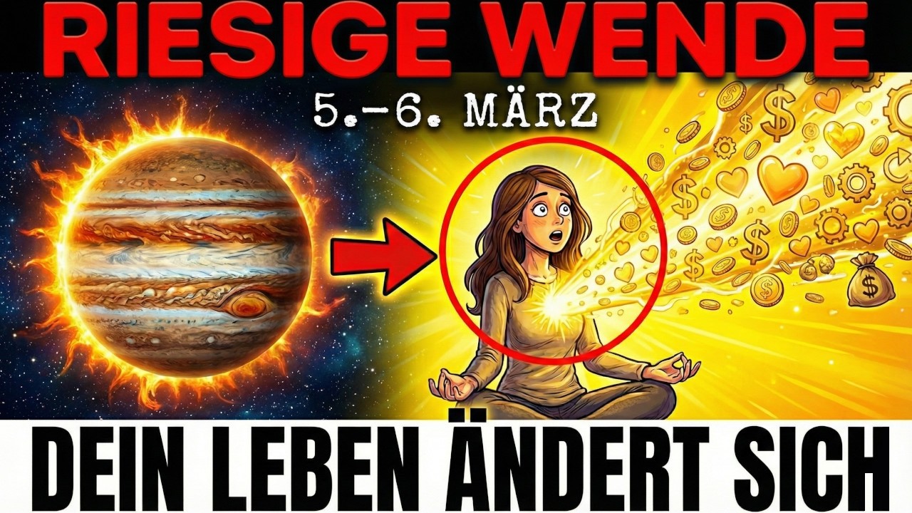 Das Universum UPGRADED MORGEN dein Leben - Sonne Jupiter GLÜCK, auf das du gewartet hast
