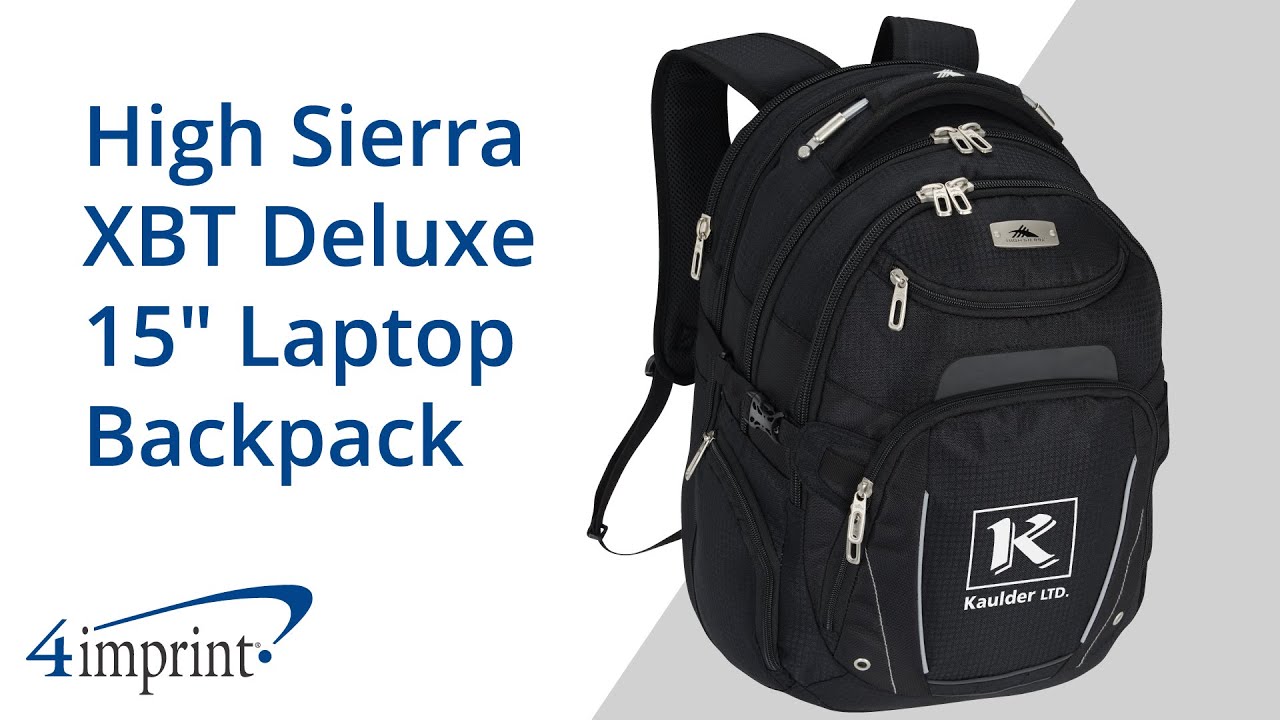 High Sierra XBT Deluxe 15 Laptop Backpack - Custom Laptop Backpack by 4imprint